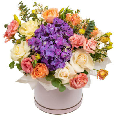 Коробка с цветами  «Очарование»